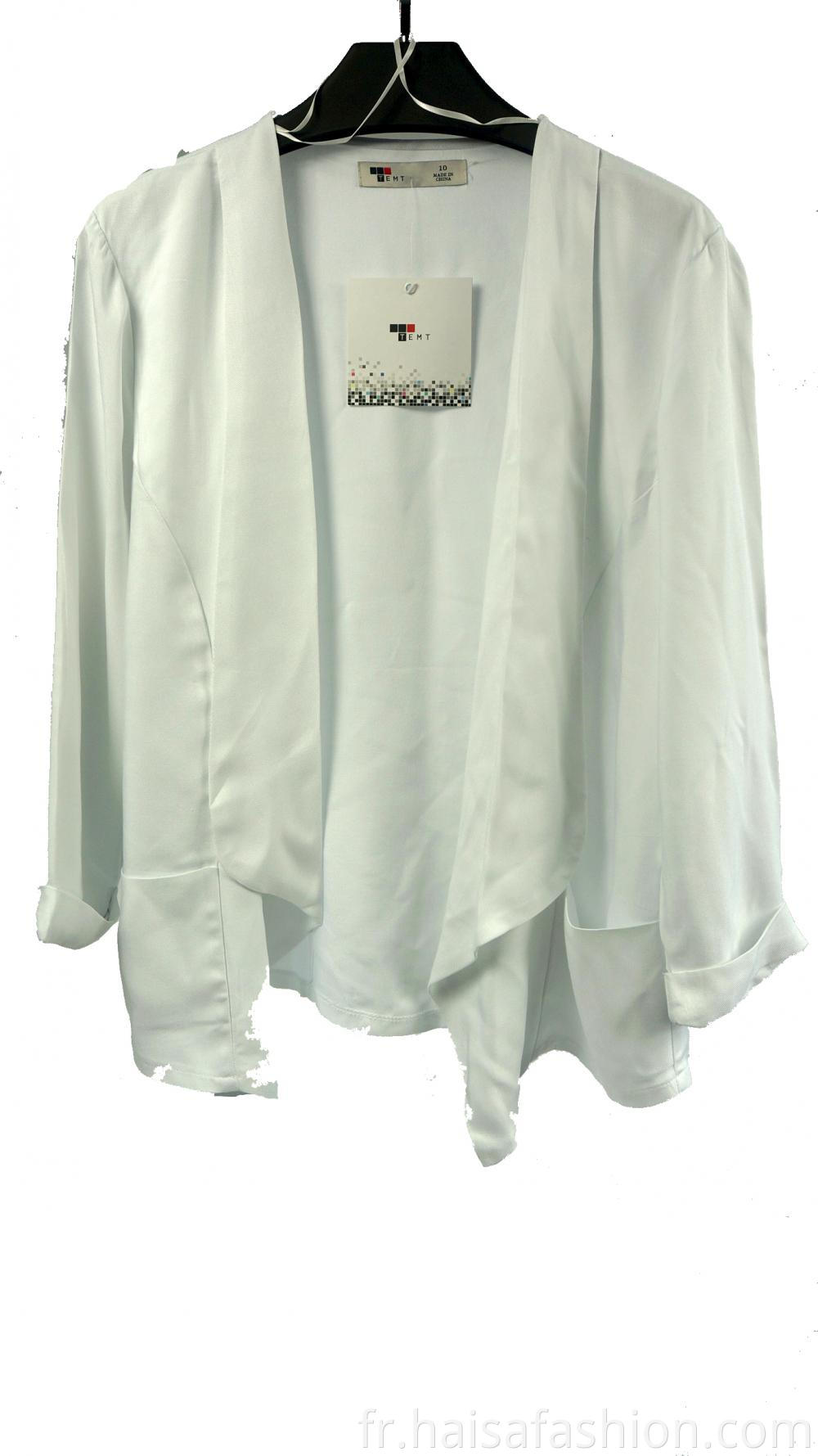 Women's White Long-Sleeved Shirts